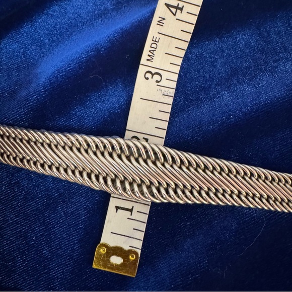 Lois Hill Polished Hand Woven Rope Chain Bracelet - Sterling Silver - Picture 8 of 8